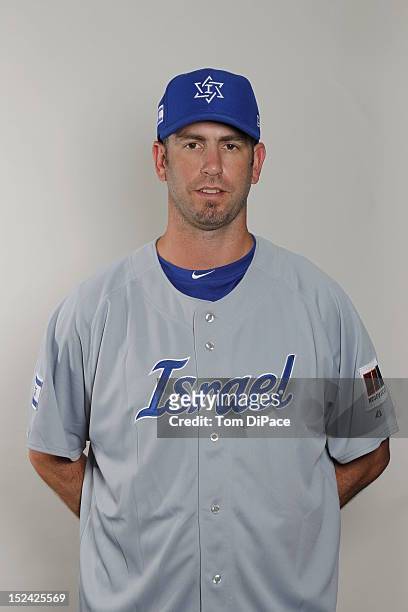 Dan Rothem of Team Israel poses for a head shot for the World Baseball Classic Qualifier at Roger Dean Stadium in Jupiter, Florida, on Monday,...