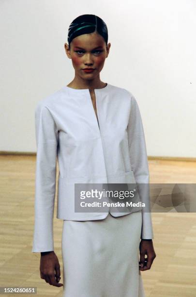 Collection shown in Paris. Photography from the Guy Laroche Spring 2000 Ready to Wear Collection Runway Show