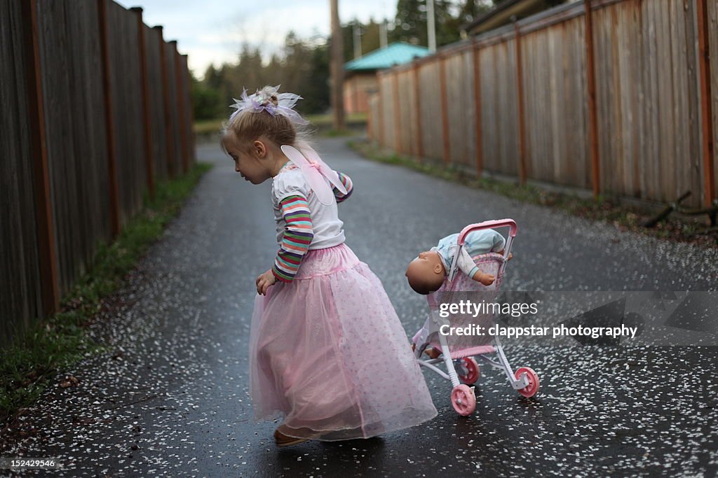 Fairy wings and dollies