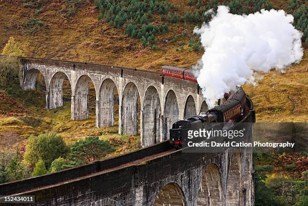 jacobite express - steam train stock-fotos und bilder