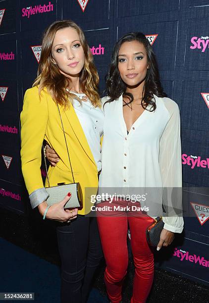 Actors Katie Cassidy and Annie Ilonzeh attend People StyleWatch Hollywood Denim Party at Palihouse on September 20, 2012 in Santa Monica, California.