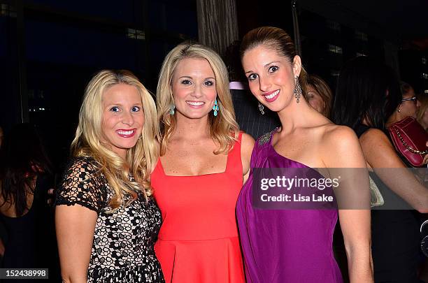 Laura Elliott, Jillian Mele and Kellie Hill attend the Philadelphia Style Magazine Cover Event Hosted By Carson Kressley on September 20, 2012 in...