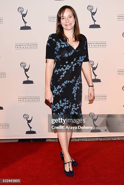Semi Chellas arrives at The Academy Of Television Arts & Sciences Writer Nominees' 64th Primetime Emmy Awards Reception at Academy of Television Arts...