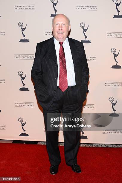 Julian Fellowes arrives at The Academy Of Television Arts & Sciences Writer Nominees' 64th Primetime Emmy Awards Reception at Academy of Television...