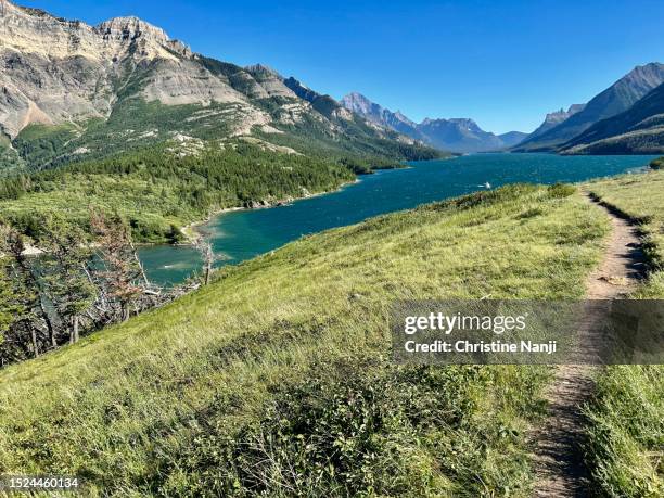 waterton lakes national park - norilsk stock pictures, royalty-free photos & images