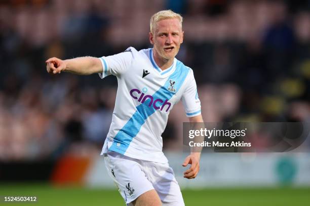 Will Hughes of Crystal Palace during the Pre-Season Friendly between Barnet and Crystal Palace at The Hive on July 11, 2023 in Barnet, England.