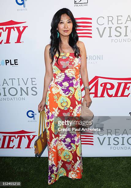 Actress Alexandra Chun attends the Creative Visions Foundation's TURN ON LA! on September 20, 2012 in Santa Monica, California.