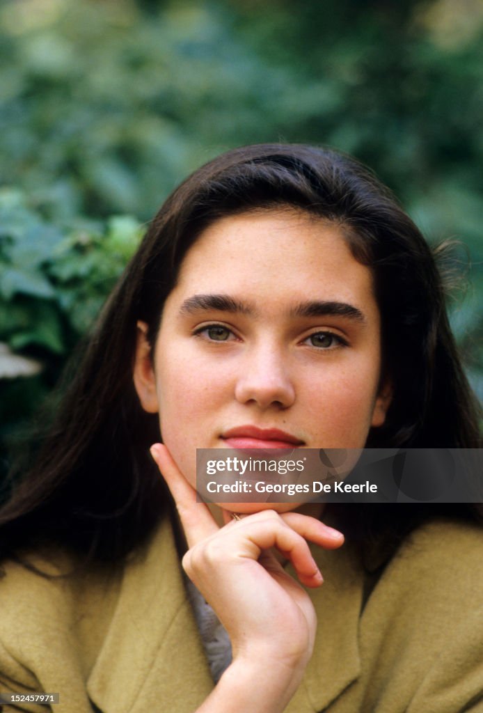 American actress Jennifer Connelly during the filming of 'Labyrinth',  News Photo - Getty Images