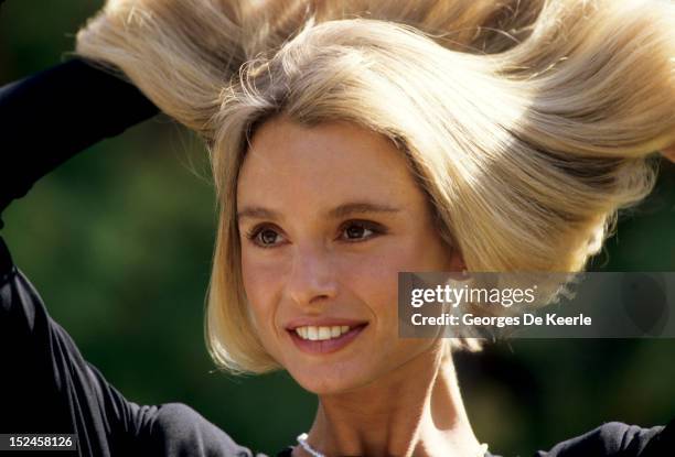 English actress Maryam d'Abo during filming of the James Bond film 'The Living Daylights' directed by John Glen on September 18, 1986.