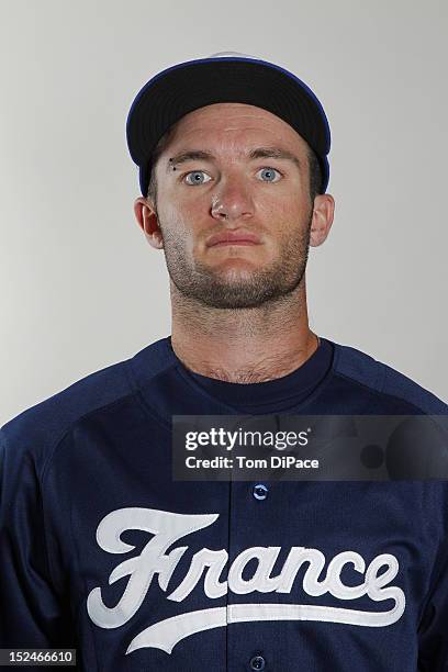 Joris Bert of Team France poses for a head shot for the World Baseball Classic Qualifier at Roger Dean Stadium on September 18, 2012 in Jupiter,...