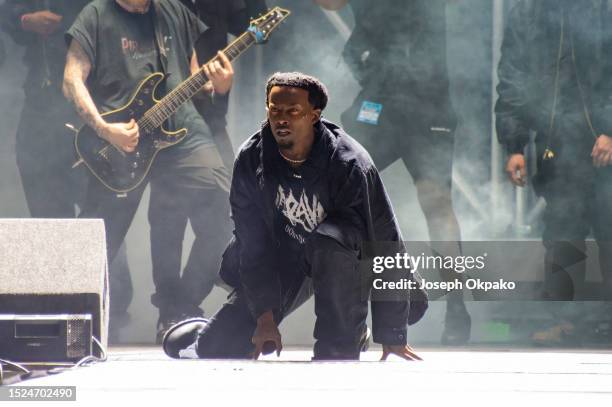 Playboi Carti performs during day one of Wireless Festival 2023 at Finsbury Park on July 07, 2023 in London, England.