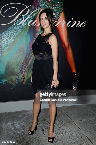 Rossella Brescia attends the Blumarine Spring/Summer 2013 fashion show as part of Milan Womenswear Fashion Week on September 21, 2012 in Milan, Italy.