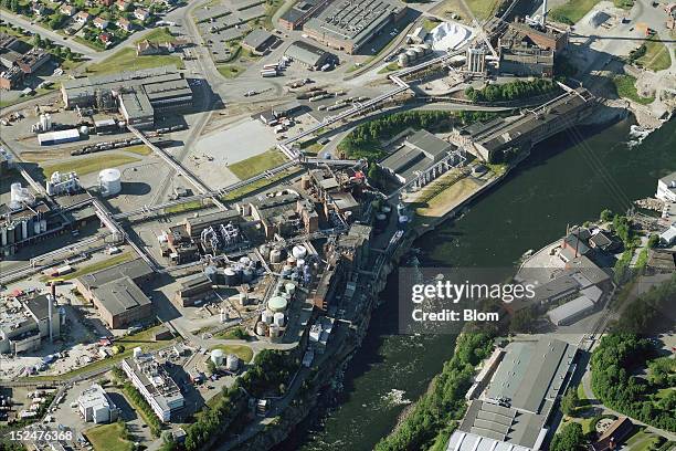An aerial image of Industrial Facility, Sarpsborg