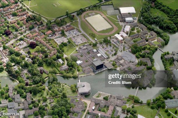 An aerial image of University Of York, York