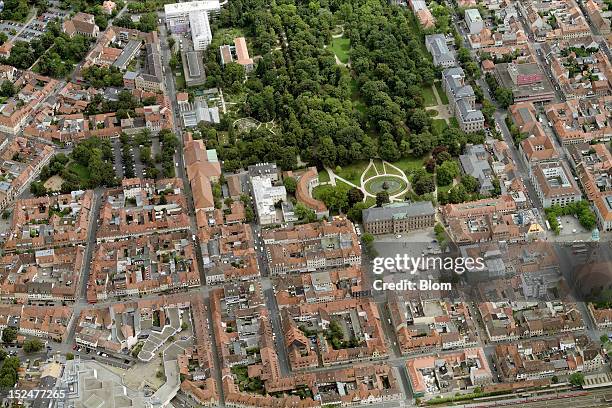 An aerial image of Friedrich-Alexander-Universitaet Erlangen-Nurnberg, Erlangen