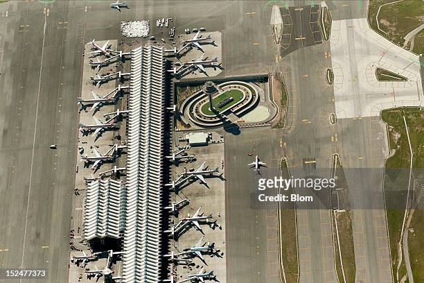 An aerial image of Aeropuerto T4 De Barajas, Madrid