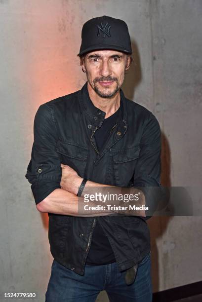 Thomas Hayo attends the Kilian Kerner fashion show at W.E4. Fashion Day as part of Berlin Fashion Week SS24 at Verti Music Hall on July 11, 2023 in...