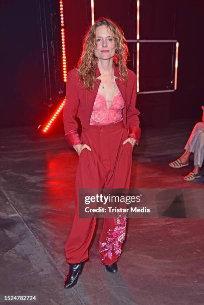 Anne Ratte-Polle attends the Kilian Kerner fashion show at W.E4. Fashion Day as part of Berlin Fashion Week SS24 at Verti Music Hall on July 11, 2023...