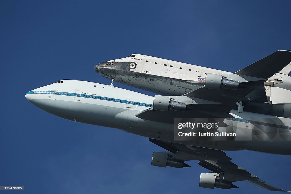 Space Shuttle Endeavour Makes Pass Over Bay Area Before Final Landing In LA