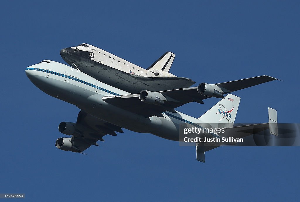 Space Shuttle Endeavour Makes Pass Over Bay Area Before Final Landing In LA