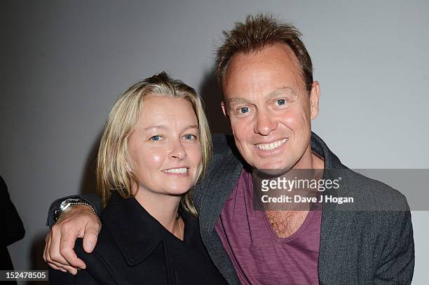 Angela Malloch and Jason Donovan attend the press night for Jesus Christ Superstar, the arena tour at The O2 Arena on September 21, 2012 in London,...