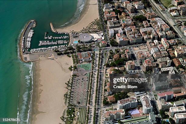 An aerial image of Club Nautico Salou, Salou