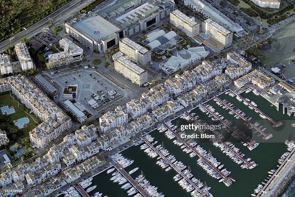 Aerial View Of Puerto Banus, Marbella