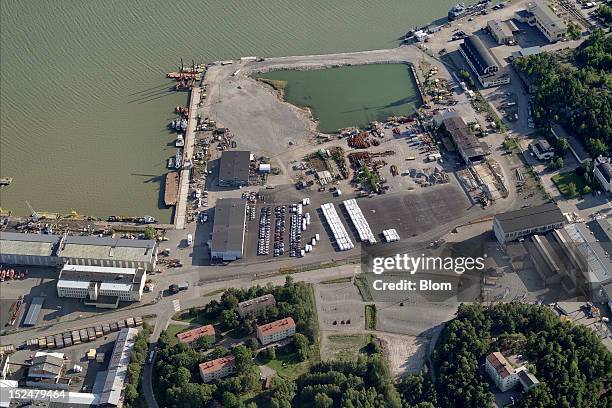 An aerial image of Port Of Pansio, Turku