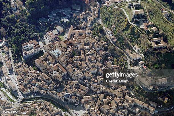 An aerial image of Old Town, Cosenza