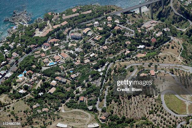 An aerial image of Old Town, Santa Maria del Mare Torrazzo