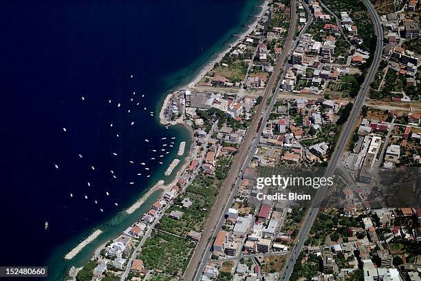 An aerial image of Via Lungomare, Reggio di Calabria