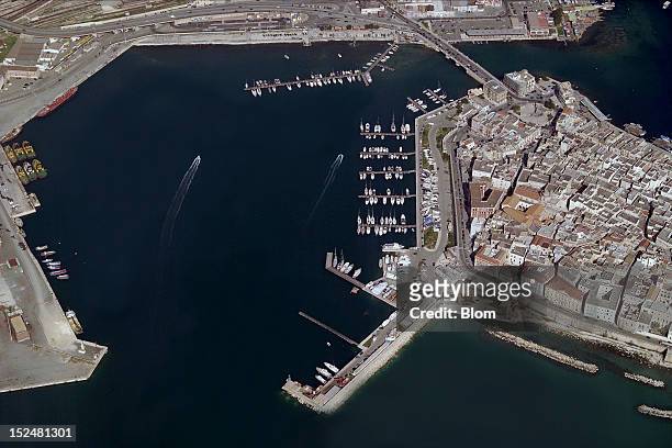An aerial image of Port Of Taranto, Taranto