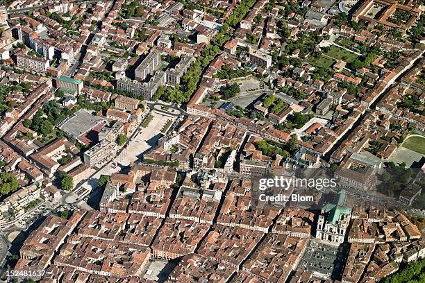 An aerial image of Old Town, Mountauban