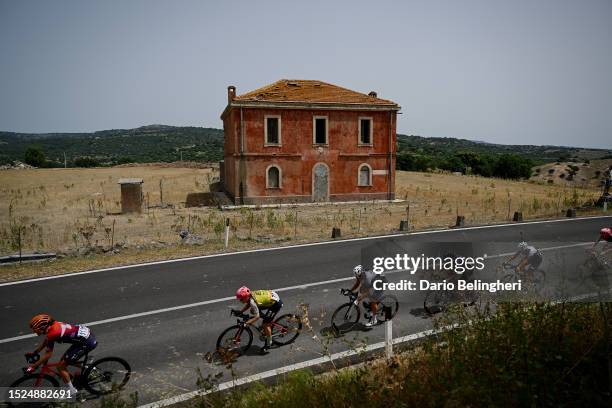 Nina Buijsman of The Netherlands and Team Human Powered Health, Georgia Williams of New Zealand and Team EF Education-Tibco-Svb, 18and a general view...