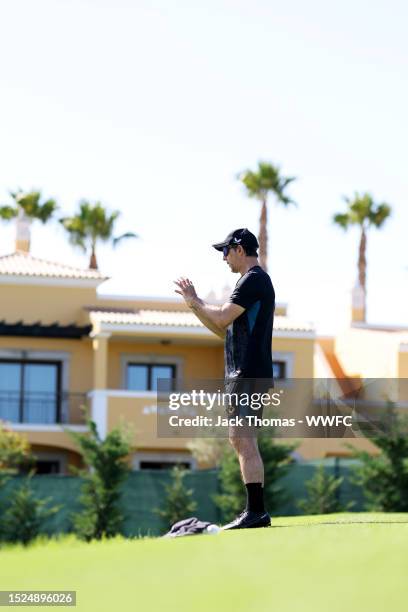 Julen Lopetegui, Manager of Wolverhampton Wanderers during a Wolverhampton Wanderers pre-season training session on July 06, 2023 in Lagos, Portugal.