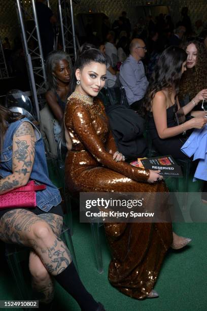 Urvashi Rautela attends the Istituto Marangoni Paris Fashion Show on July 07, 2023 in Paris, France.