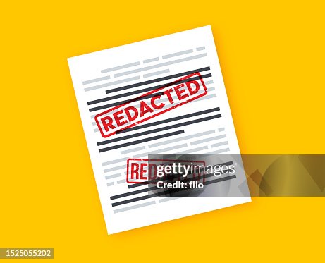 Redacted Check Redacted Censored Secret Document High-Res Vector Graphic - Getty Images