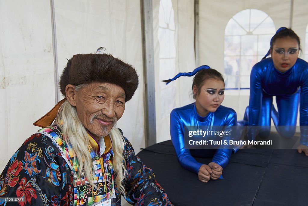 Mongolia, Ulan Bator, costume festival