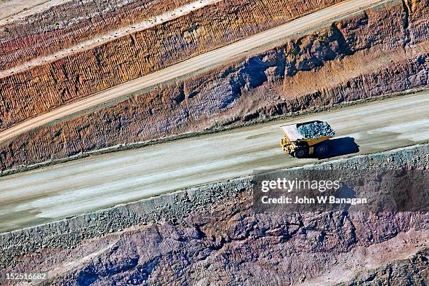 kalgoorlie super pit gold mine, western australia - banagan dumper truck stock pictures, royalty-free photos & images