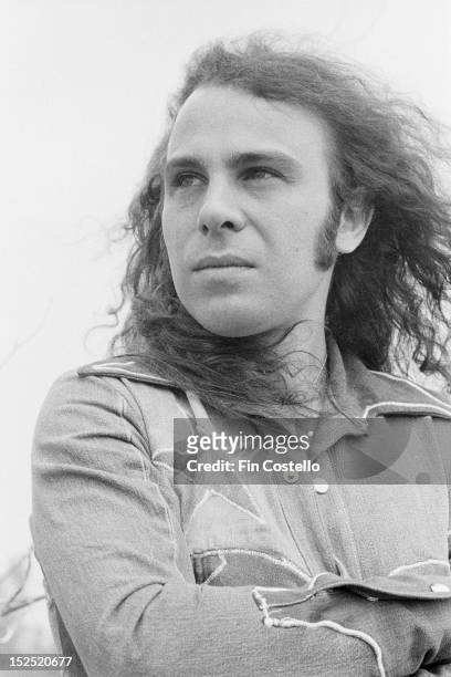 1st JUNE: Lead singer Ronnie James Dio from Rock band Rainbow posed in Syracuse, New York in June 1975.