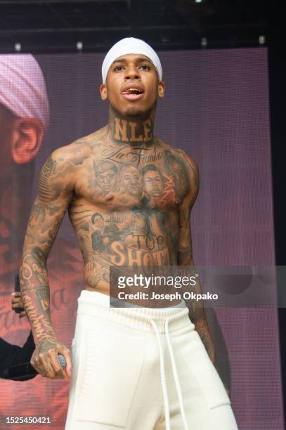 Choppa performs during day two of Wireless Festival 2023 at Finsbury Park on July 08, 2023 in London, England.