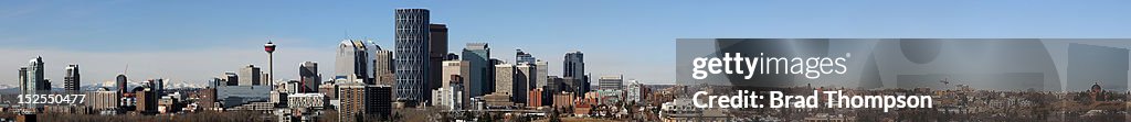 Downtown Calgary on clear spring day