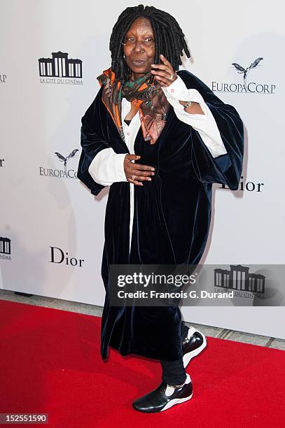 Actress Whoopi Goldberg attends 'La Cite Du Cinema' Launch on September 21, 2012 in Saint-Denis, France.