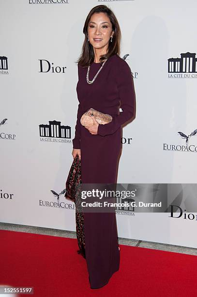 Michelle Yeoh attends 'La Cite Du Cinema' Launch on September 21, 2012 in Saint-Denis, France.