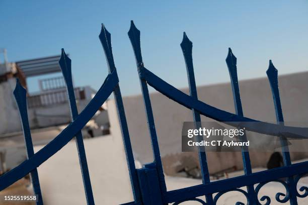 Blue Rice Gates 10,425 C C Gates Stock Photos, High-Res Pictures, and Images - Getty Images