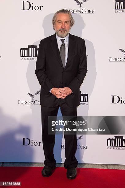 Robert De Niro attends 'La Cite Du Cinema' Launch on September 21, 2012 in Saint-Denis, France.