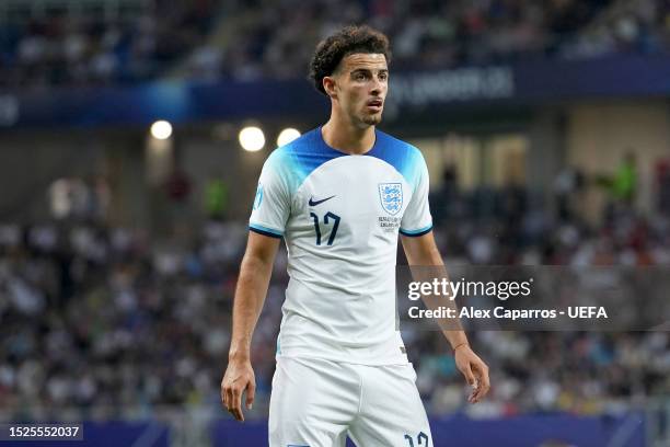 Curtis Jones of England looks on during the UEFA Under-21 Euro 2023 final match between England and Spain at Batumi Arena on July 08, 2023 in Batumi,...