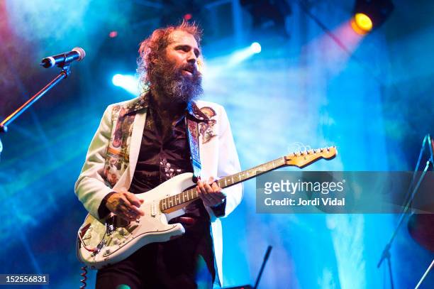Ethan Miller of Howlin Rain performs on stage at Placa Reial during BAM Festival on September 21, 2012 in Barcelona, Spain.
