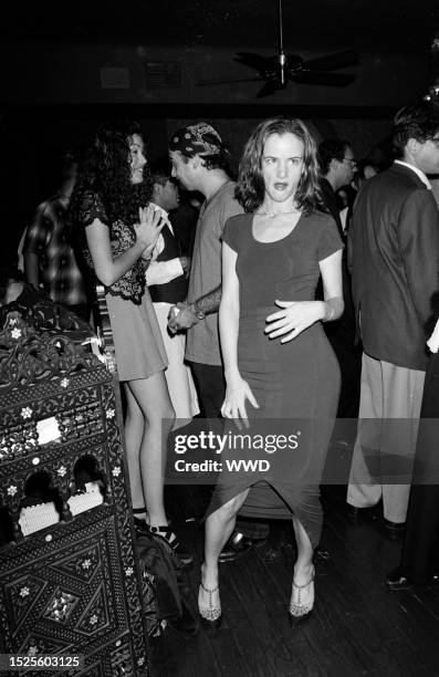 Juliette Lewis and guests attend an event at Babylon in Los Angeles, California, on August 22, 1994.