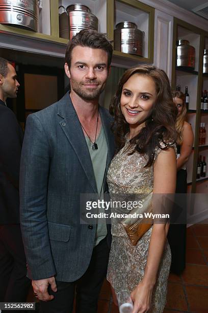 Actress Rachael Leigh Cook and Daniel Gillies attend The 2012 Entertainment Weekly Pre-Emmy Party Presented By L'Oreal Paris at Fig & Olive Melrose...